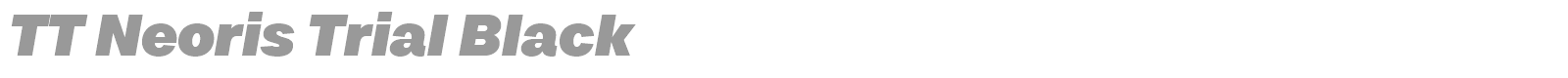 TT Neoris font preview